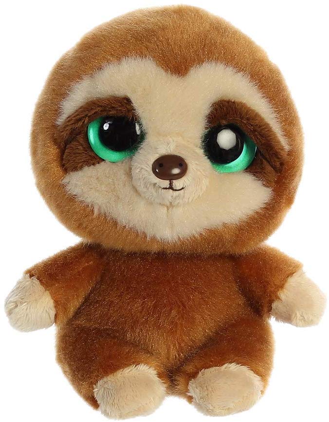 Kleines Faultier-Kuscheltier mit großen Augen, 12 cm