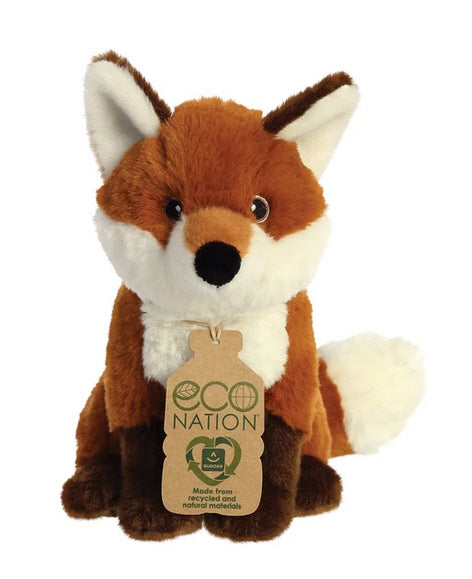 Fuchs-Kuscheltier aus recyceltem Polyester, 23 cm
