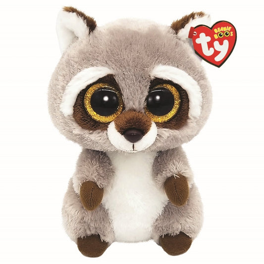 Kleiner Waschbär aus Plüsch mit großen Augen, 15 cm